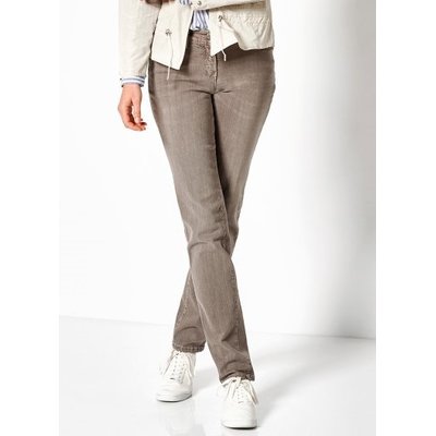 Toni Fashion- Perfect Shape- modische Slim Fit in tollem Taupe Used, Stretch