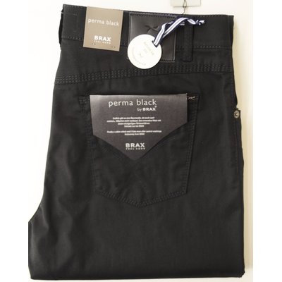 BRAX Cooper, modische 5-Pocket Hose, Schwarz/Perma Black, Stretch, Gr. whlbar 33/34