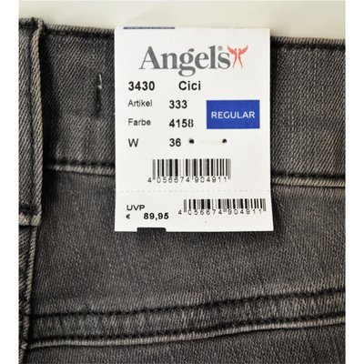 Angels Cici Slim Fit Damen Jeans in Grau/Taupe mit schöner Waschung Stretch