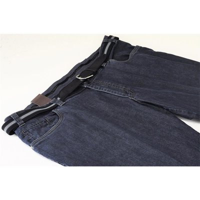 Luigi Morini Form Mike 5-Pocket Herren Jeans in Stone Blue/Blau, Stretch