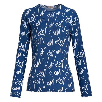 Your Concept raffinierter Damen Pullover in Blau mit All Over Print