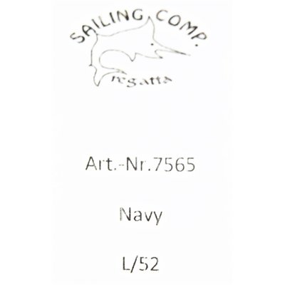 Sailing Company hochwertiges Herren Polo Shirt, Blau/Grau gestreift, Brusttasche