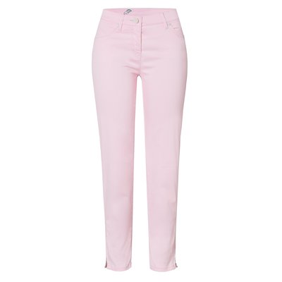 Toni Fashion Perfect Shape Zip Damen 7/8 Slim Fit Hose in Rosé, Stretch