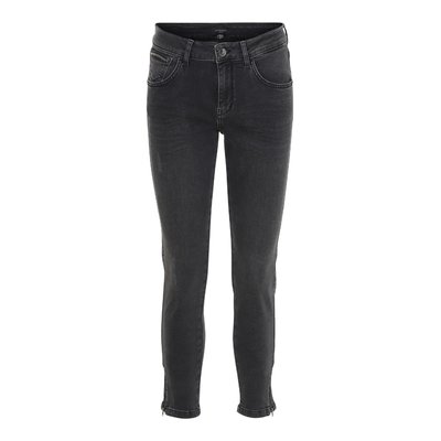 soyaconcept Shadi Denim PS Pat 7/8 Damen Jeans in Schwarz Used, Stretch 29 inch