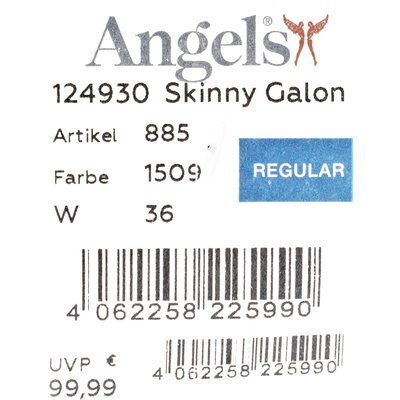 Angels Skinny Galon raffinierte Damen Hose mit stylischem Hahnentrittmuster 36