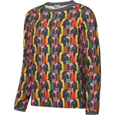 Geisha Fashion Viskose Langarm Bluse mit farbigen abstrakten Fchsen  40
