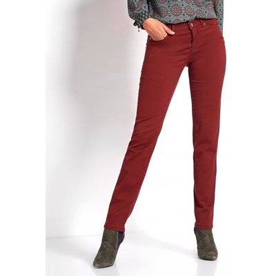 Toni Hose Perfect Shape Slim weiche 5-Pocket Baumwollhose in Rot/Rusty Red 23