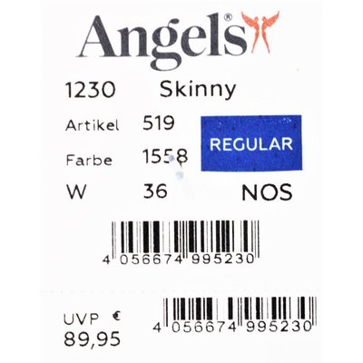 Angels Skinny Slim Fit Damen Jeans/Denim in Light Grey, 5-Pocket, Stretch 46