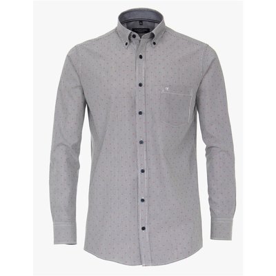 Casa Moda Herren Hemd mit Streifendruck, Button Down, Kentkragen