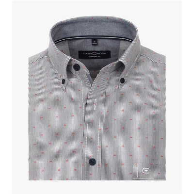 Casa Moda Herren Hemd mit Streifendruck, Button Down, Kentkragen 4XL