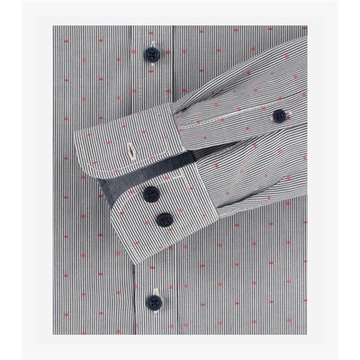 Casa Moda Herren Hemd mit Streifendruck, Button Down, Kentkragen 4XL
