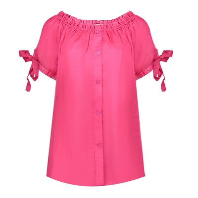 Geisha Fashion sommerliche Bluse in Pink, Lyocell
