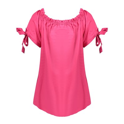 Geisha Fashion sommerliche Bluse in Pink, Lyocell 36/S