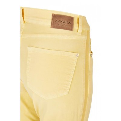 Angels Ornella Fancy Galon knchellange Hose/Jeans in Gelb, Slim Fit, Stretch 38