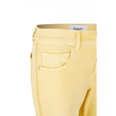 Angels Ornella Fancy Galon knchellange Hose/Jeans in Gelb, Slim Fit, Stretch 42