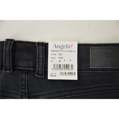 Angels modische  Skinny Jeans Ankle Zip Grey Used  38 short