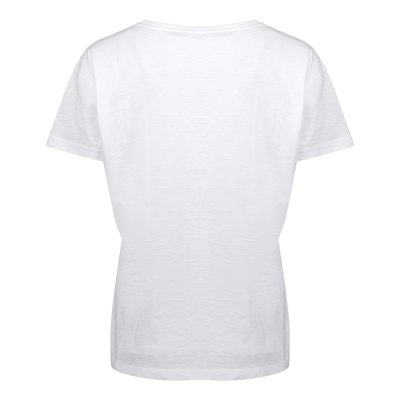 Geisha Shirt in  White/Coral mit Love Aufschrift M/38