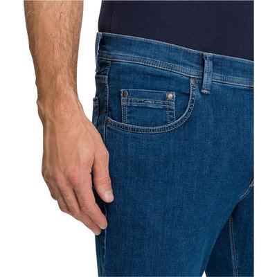 Pioneer Rando Megaflex bequeme Herren 5-Pocket Hose in StoneBlue Stretch