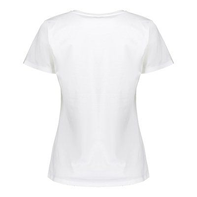 Geisha Fashion Damen T-Shirt in Offwhite mit Druck und Schriftzug
