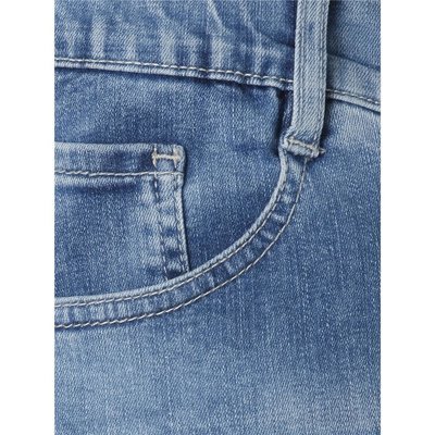 Modisch geusede Culotte Jeans in Stone Blue mit Gummizug 46