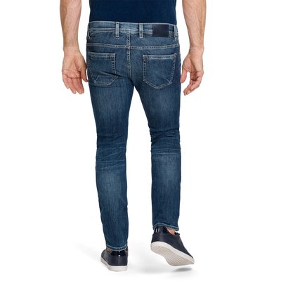 Pioneer  schmale Herren 5-Pocket Jeans in Stone used, Stretch 36/32