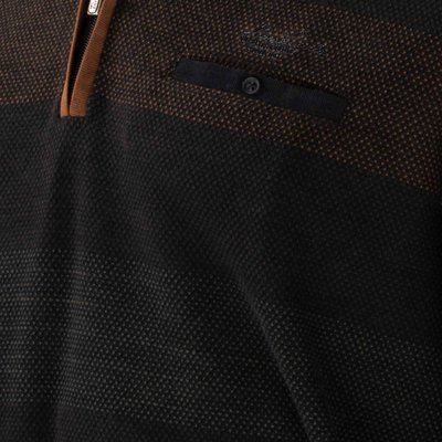 Mode Monte Carlo Sweatshirt in bequemer Passform. mit Zipper, Brusttasche 