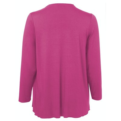 Via Appia Shirtjacke offene Form in Pink