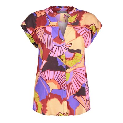 Geisha, modisch leichte Bluse,Allover Print in angesagten Farben 44