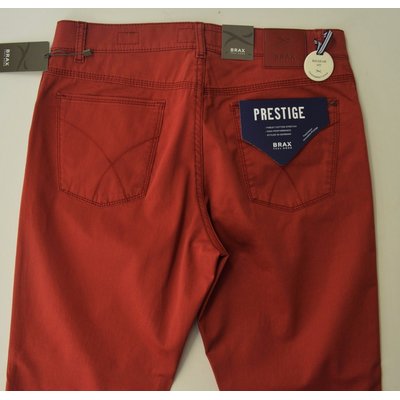 BRAX Cooper, modische 5-Pocket Hose in tollem Rot, Stretch, Größe wählbar