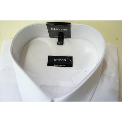 Eterna, 1/2 Arm Hemd in Weiß, Comfort Fit, Kentkragen, Größe wählbar
